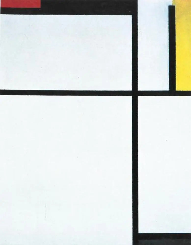 Compositie met rood, zwart, geel, blauw en grijs - Piet Mondrian