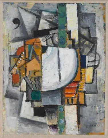 Kubofuturistische compositie met piano - Kazimir Malevich