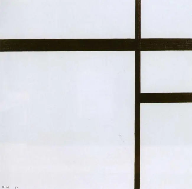 Compositie in wit en zwart II - Piet Mondrian