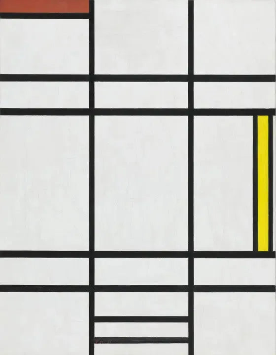 Compositie in wit, rood en geel - Piet Mondrian