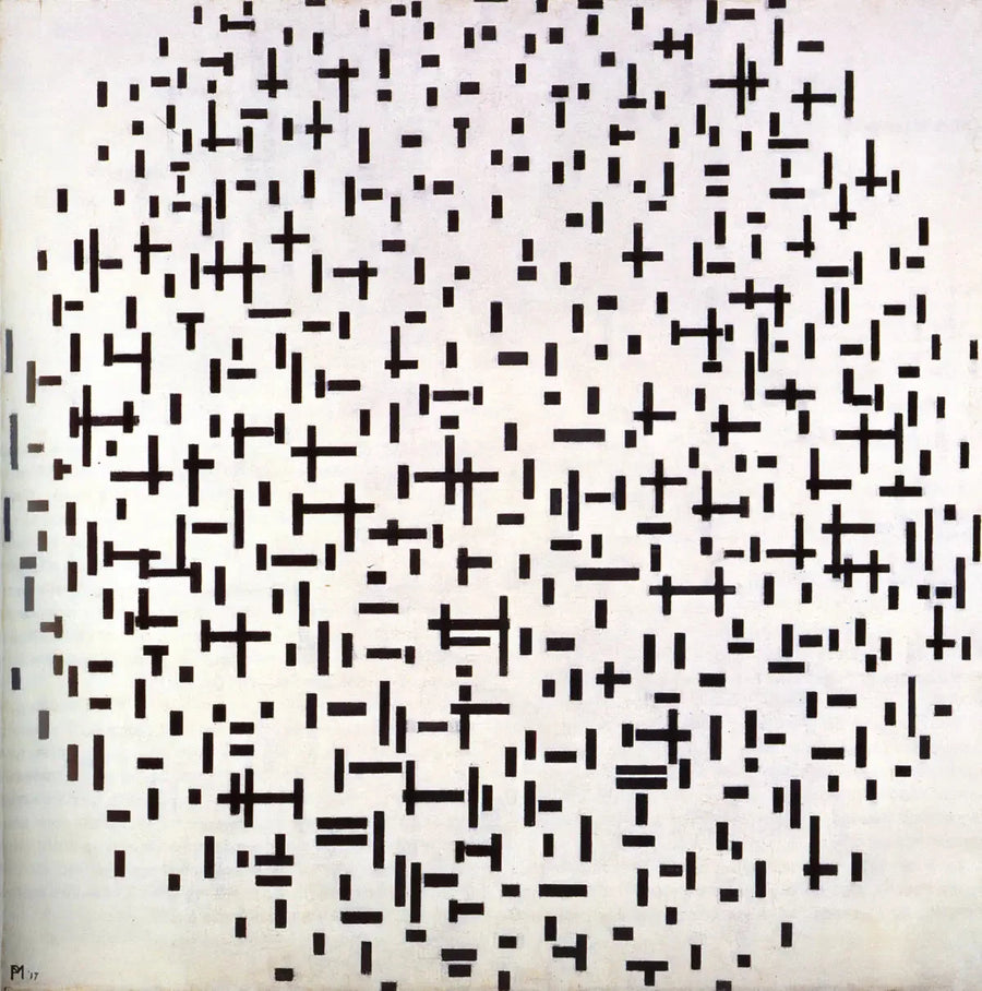 Online compositie, tweede staat - Piet Mondrian