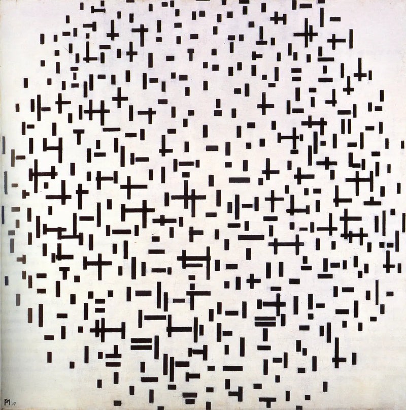 Online compositie, tweede staat - Piet Mondrian