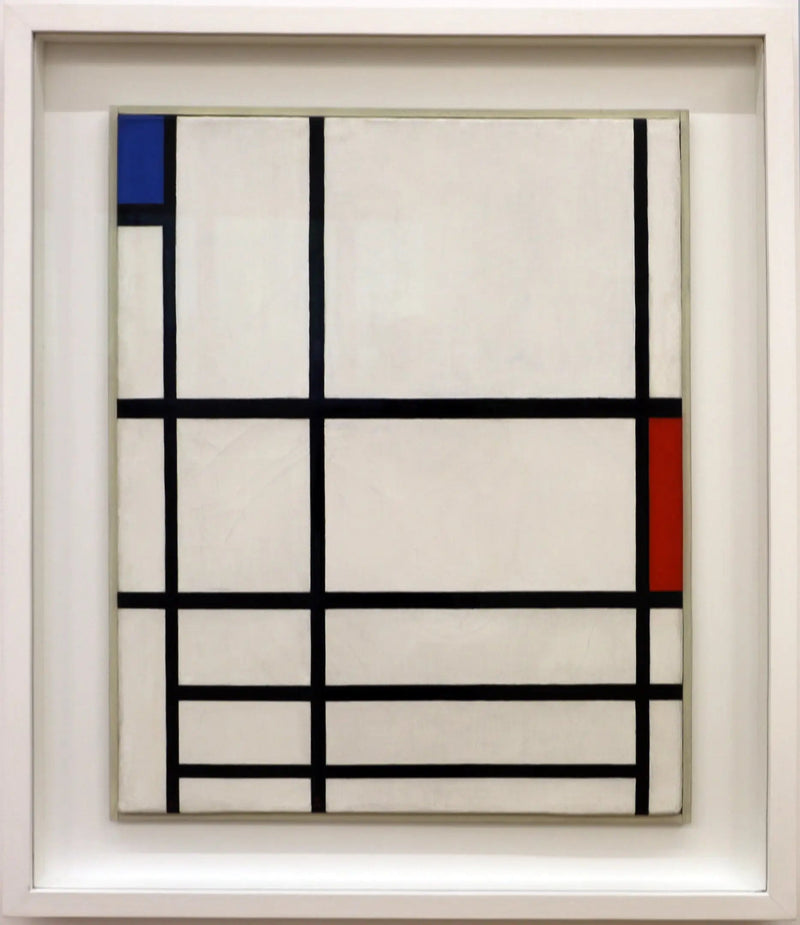 Compositie in rood, blauw en wit II - Piet Mondrian