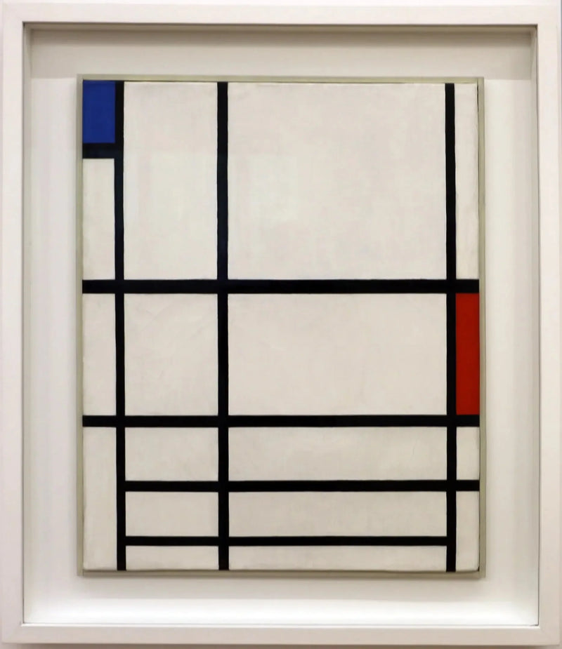 Compositie in rood, blauw en wit II - Piet Mondrian