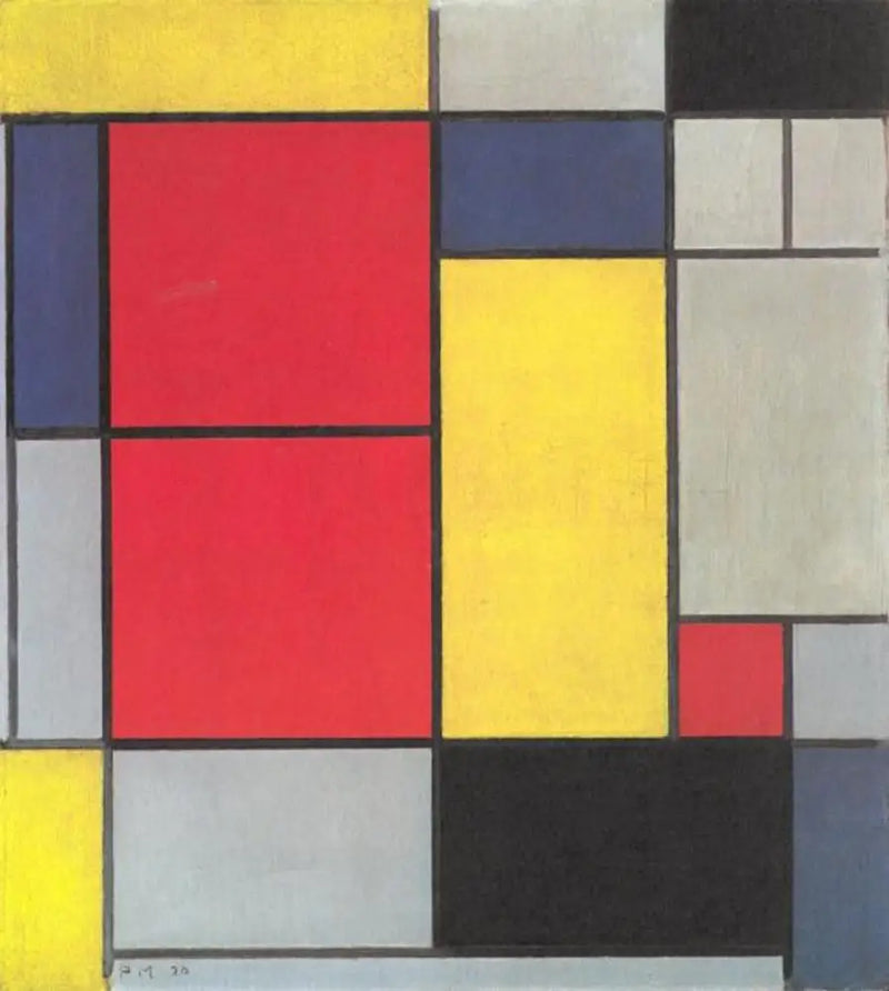 Compositie II - Piet Mondrian