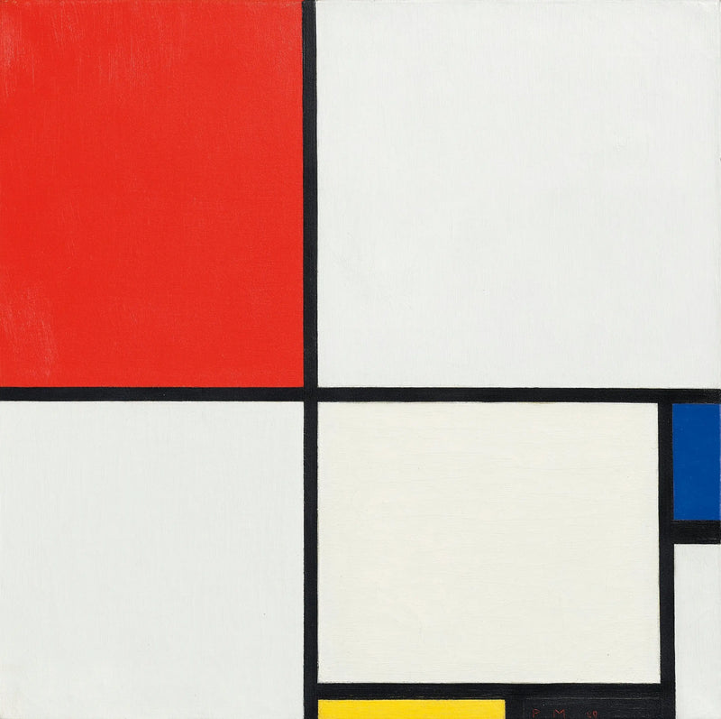 Compositie III met rood, blauw, geel en zwart - Piet Mondrian