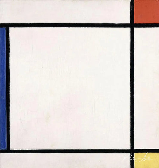 Composition III de rouge, jaune, bleu - Mondrian - Reproductions de tableaux et peintures haut de gamme