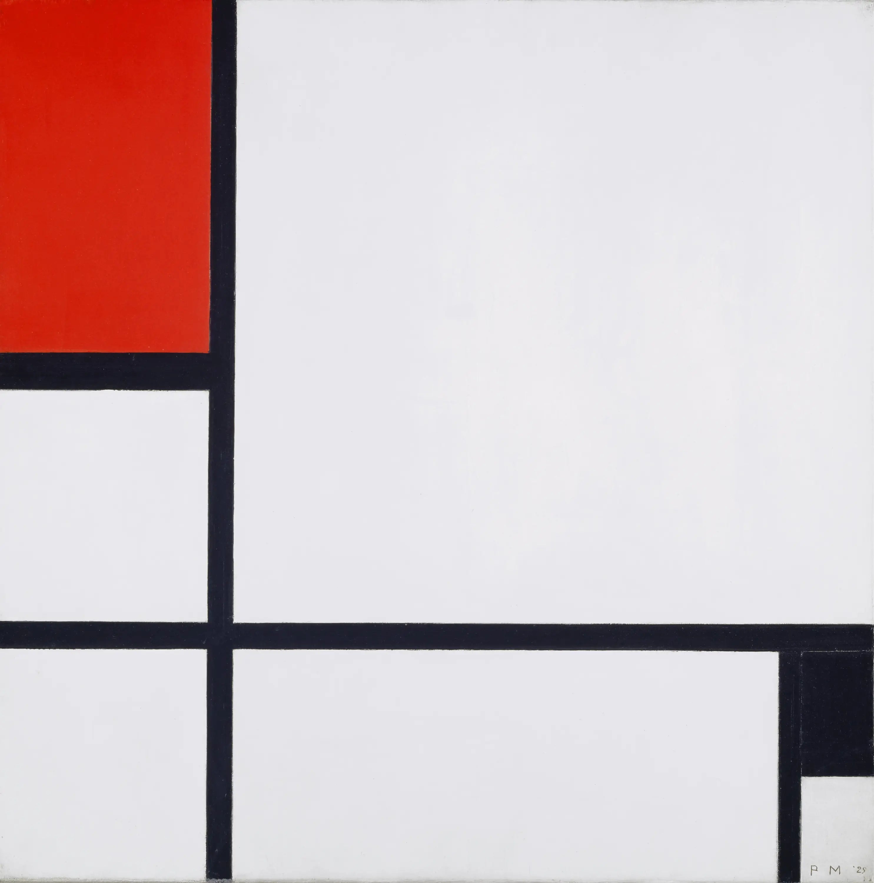 Reproduction du tableau « Composition n° I - Piet Mondrian » par Alpha Reproduction en peinture à l’huile