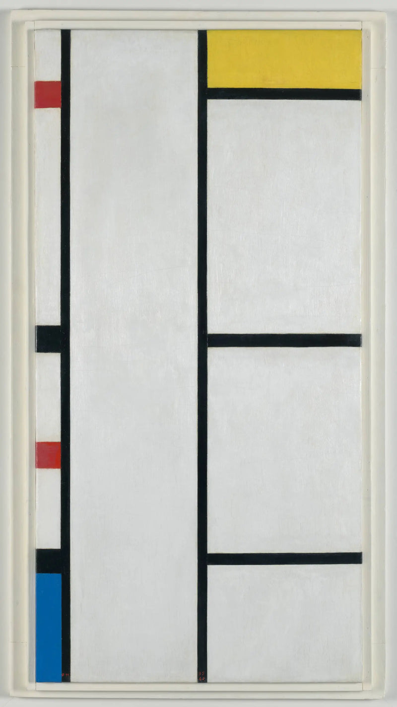 Compositie (n° III) wit-geel / Compositie met rood, geel en blauw - Piet Mondrian