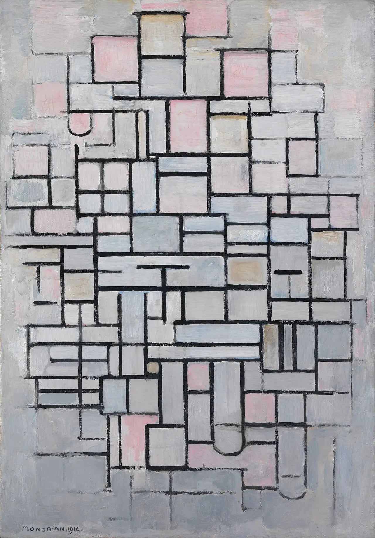 Composition n°IV - Piet Mondrian - Alpha Reproduction