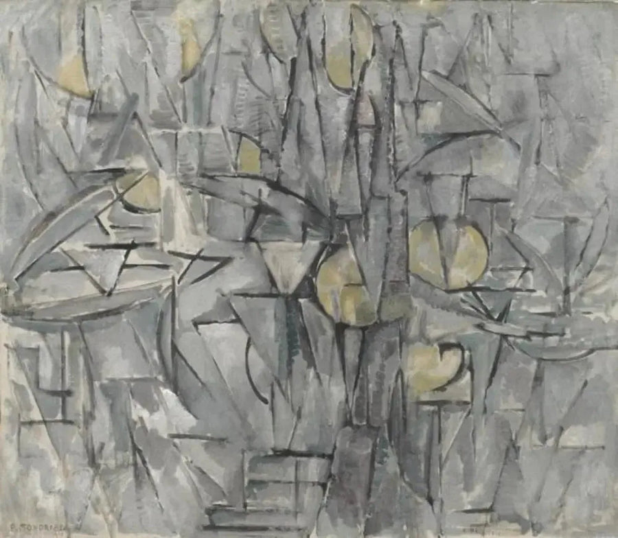 Compositie nr. X (authentiek) - Piet Mondrian