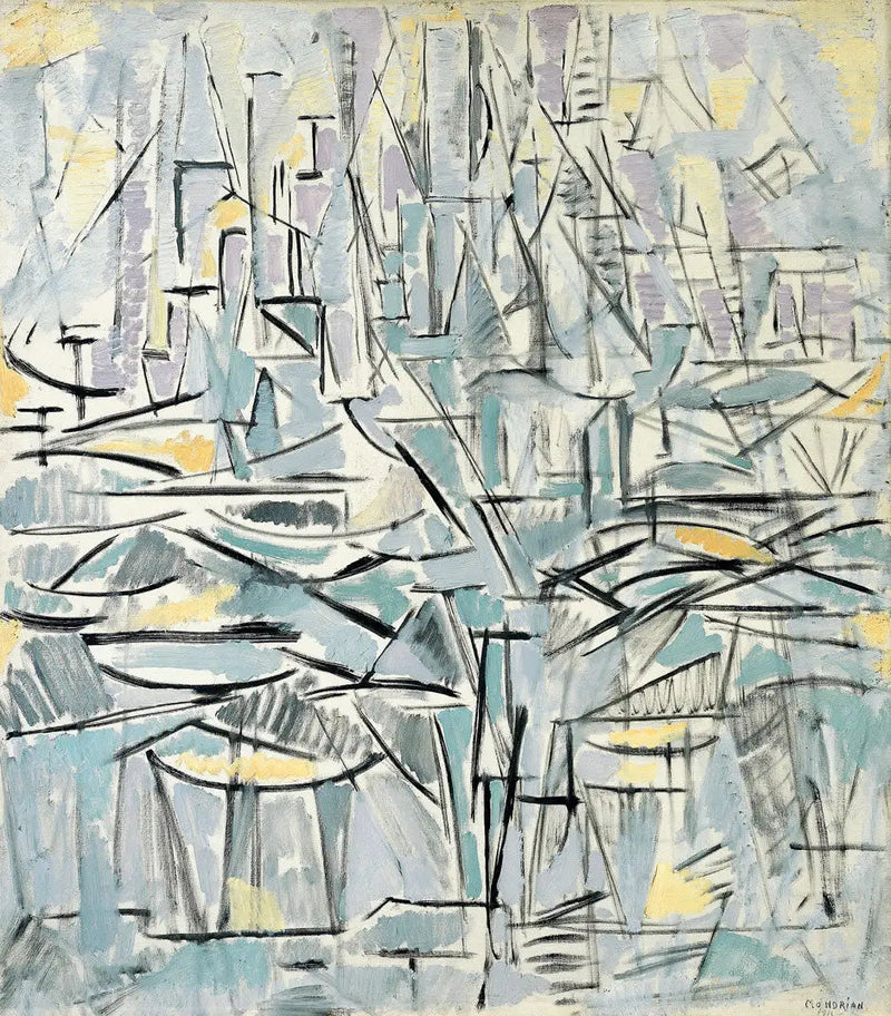 Compositie nr. XVI, Compositie 1 (Bomen) - Piet Mondrian