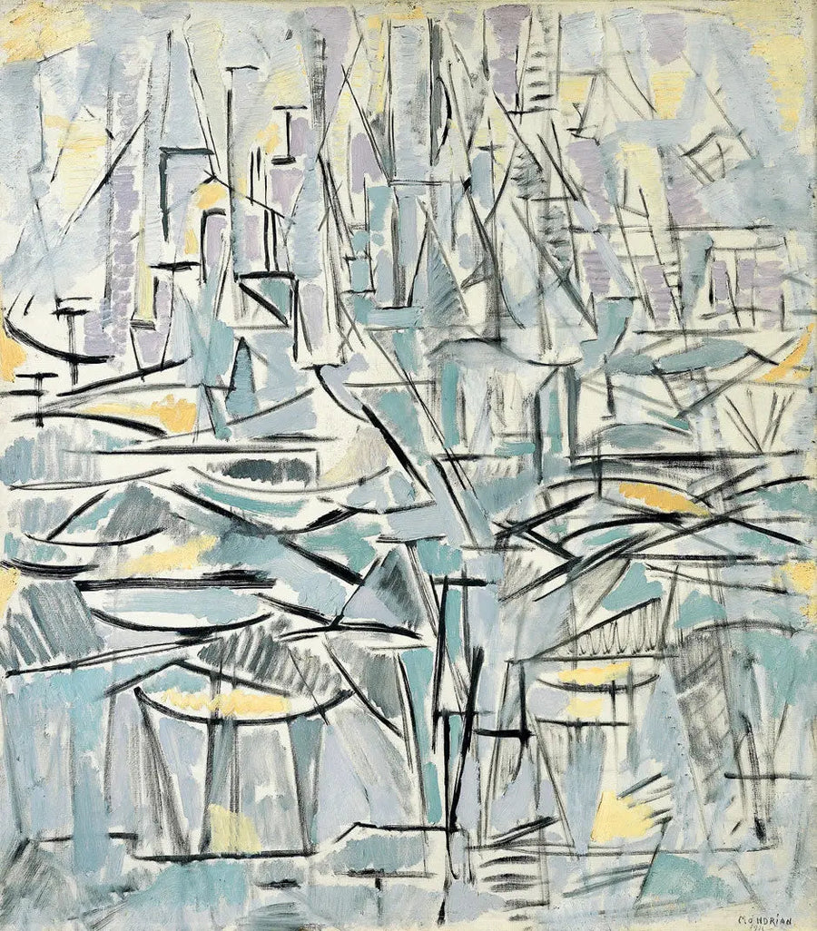 Compositie nr. XVI, Compositie 1 (Bomen) - Piet Mondrian
