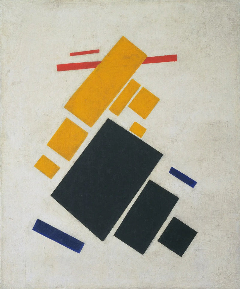Suprematisme compositie: Vliegtuig in de vlucht - Kazimir Malevich