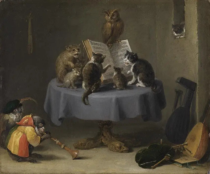 Concert van katten - David Teniers de Jonge

Source:
Concert de chats - David Teniers le Jeune