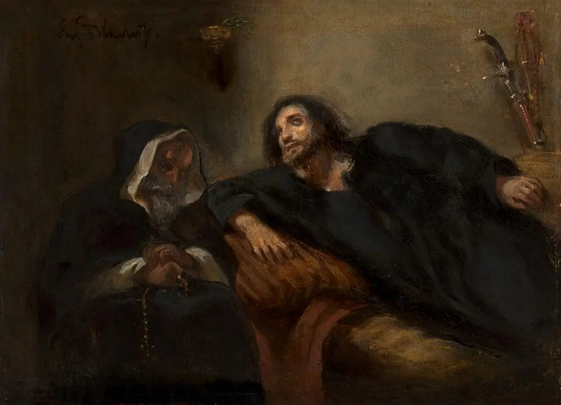 Belijdenis van de Giaour - Eugène Delacroix
