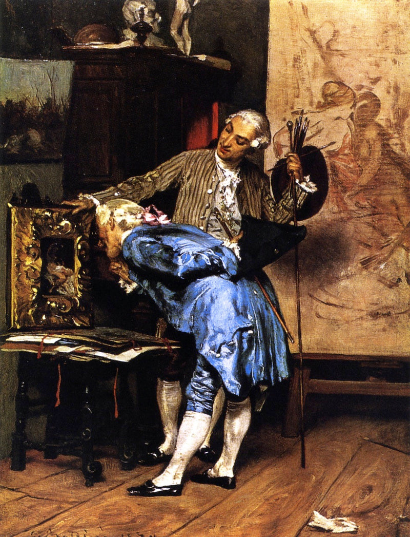 Kenner in de atelier van de kunstenaar - Giovanni Boldini
