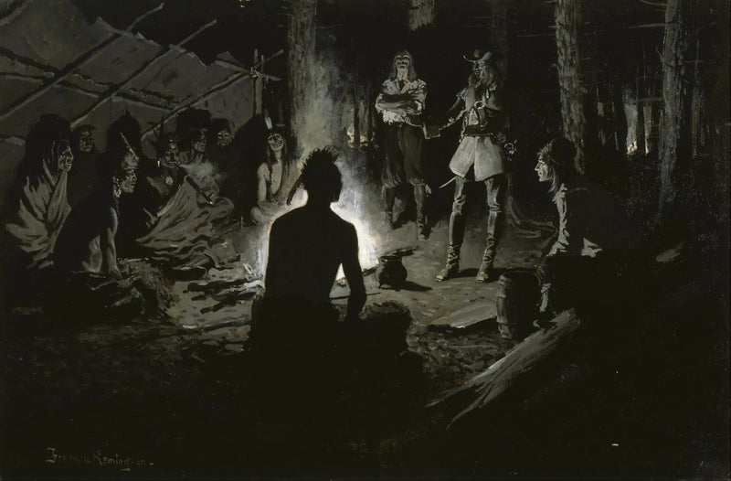 Frans ontdekkingsreizigersraad met de Indianen - Frederic Remington

Source:
Conseil des explorateurs français avec les Indiens - Frederic Remington