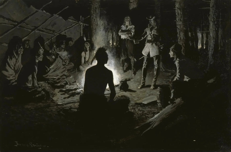 Frans ontdekkingsreizigersraad met de Indianen - Frederic Remington

Source:
Conseil des explorateurs français avec les Indiens - Frederic Remington