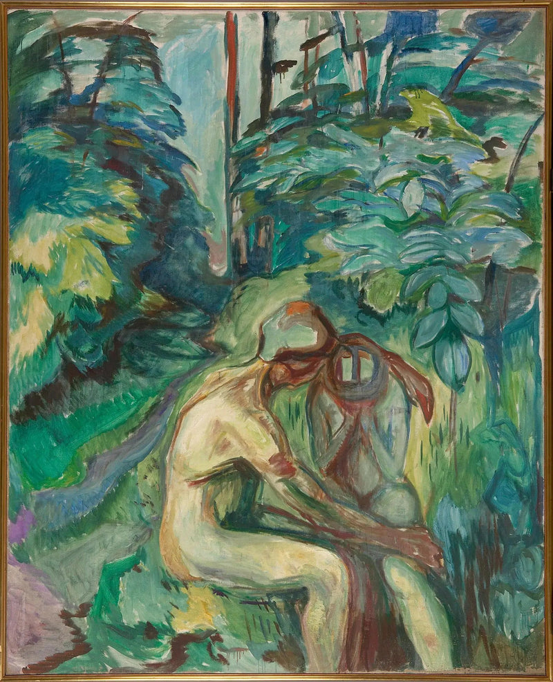 Troost in het bos - Edvard Munch