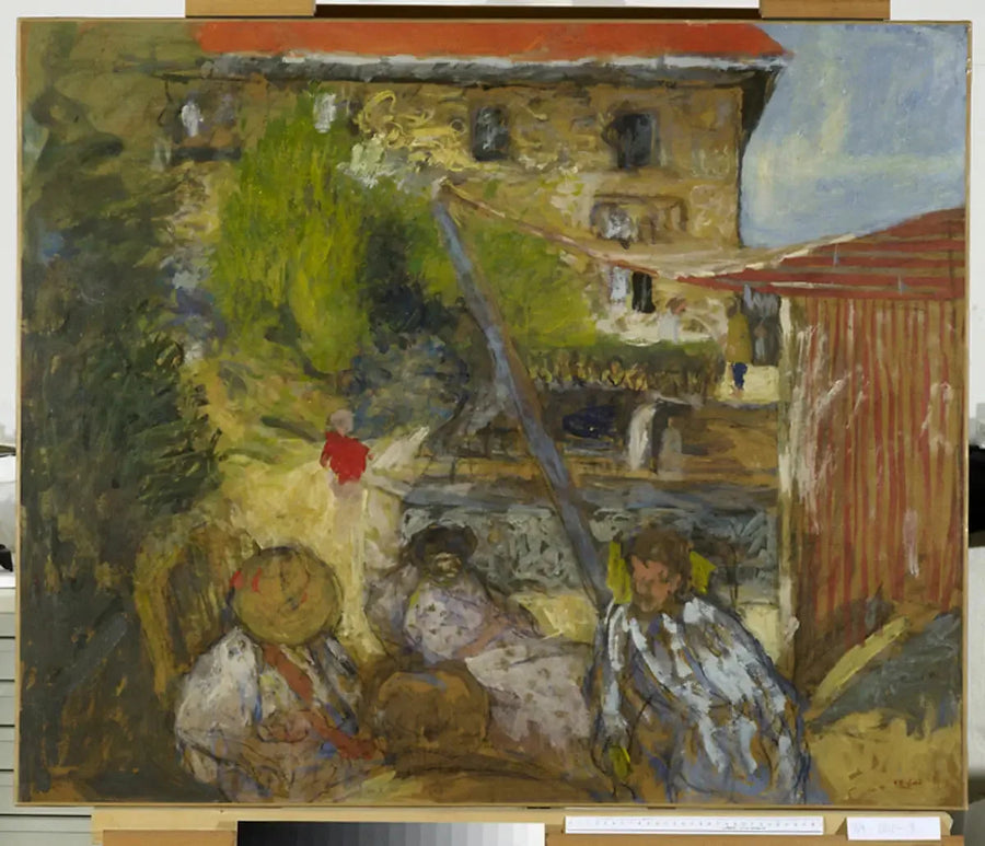 Gesprek in de tuin - Édouard Vuillard