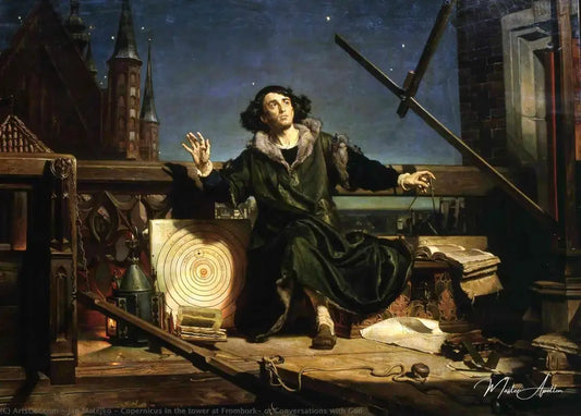 Copernicus in the tower at Frombork - Jan Matejko - Reproductions de tableaux et peintures haut de gamme