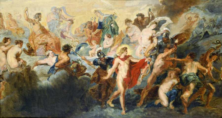 Kopie naar het schilderij van Rubens « De Raad van de Goden » - Pierre-Auguste Renoir