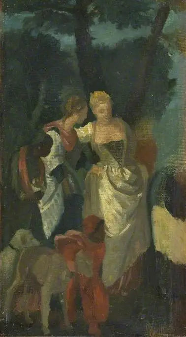 Kopie naar « De ontdekking van Mozes » van Veronese - Edgar Degas
