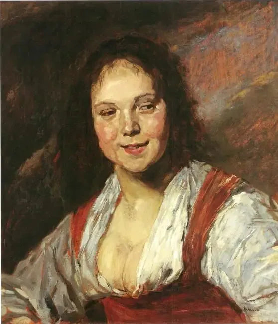 Kopie van de Zigeunerin naar Frans Hals (Jong meisje) - Max Liebermann