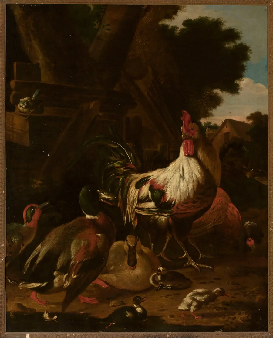 Haan en eenden - Melchior de Hondecoeter