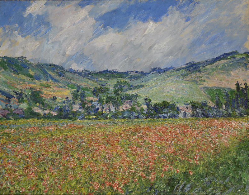 Papaverveld, omgeving van Giverny W999 - Claude Monet