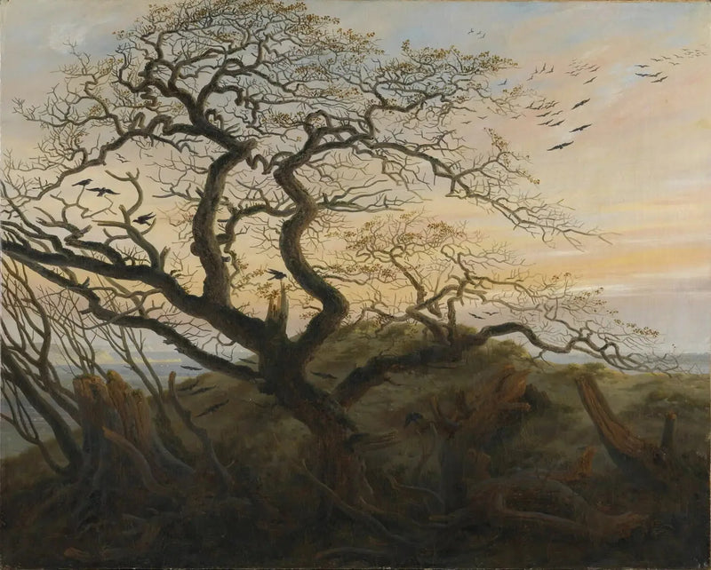Kraaien op een boom - Caspar David Friedrich