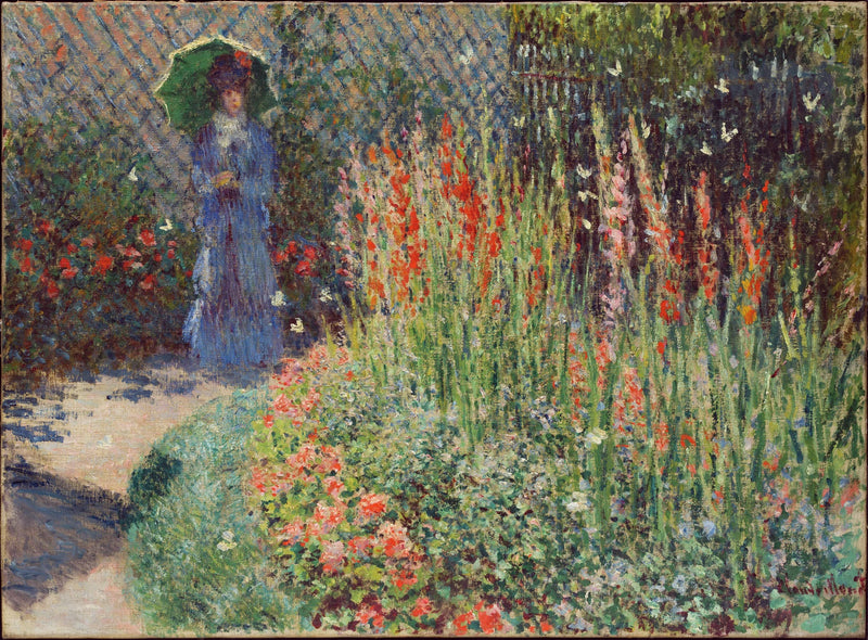 Mand bloemen (Les Glaïeuls) W414 - Claude Monet