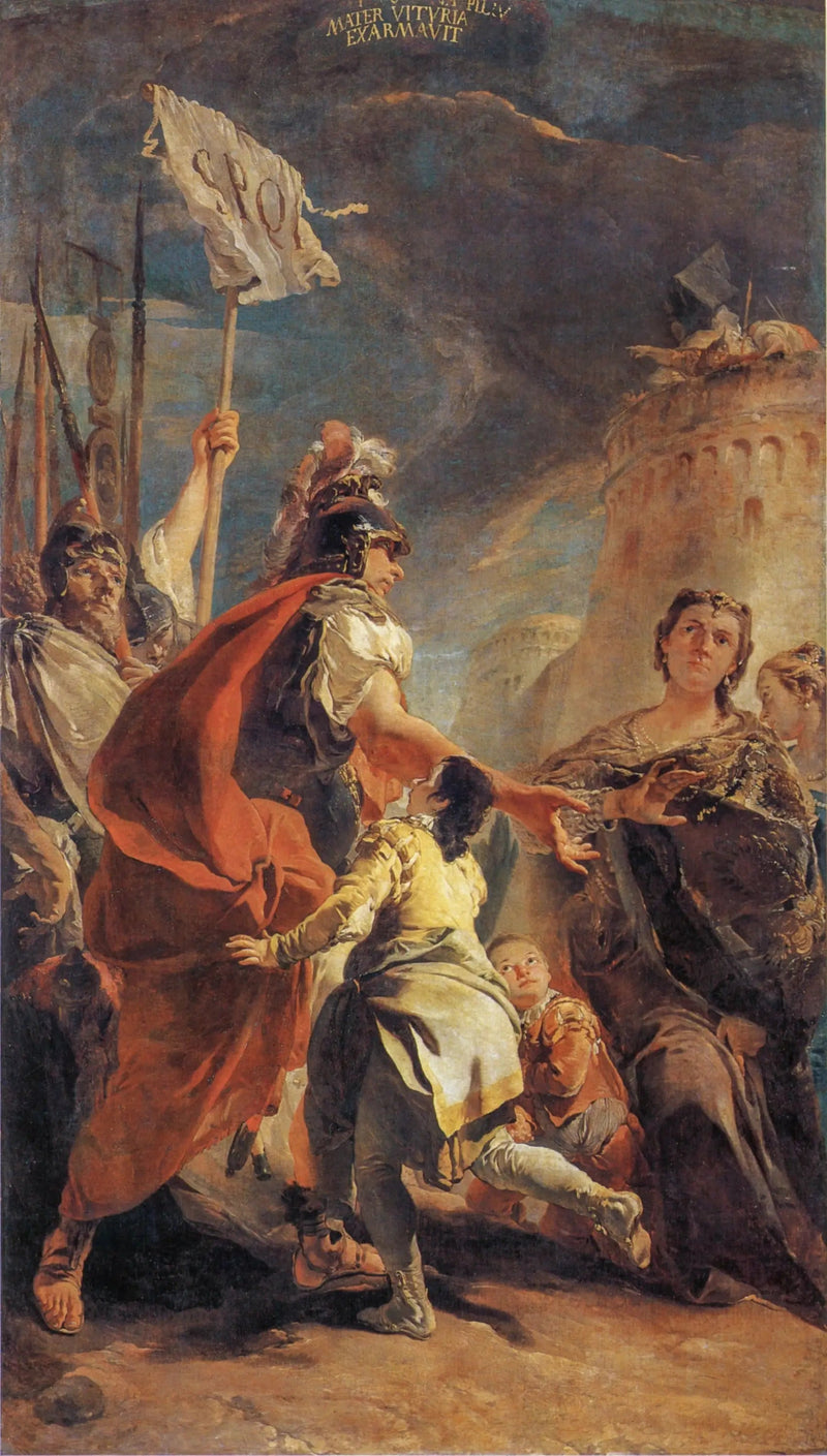 Coriolanus tegen de muren van Rome - Giovanni Battista Tiepolo