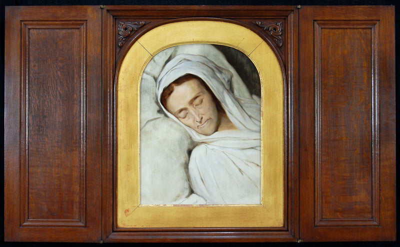 Cornelia Lamme Scheffer - Op haar sterfbed - Ary Scheffer
