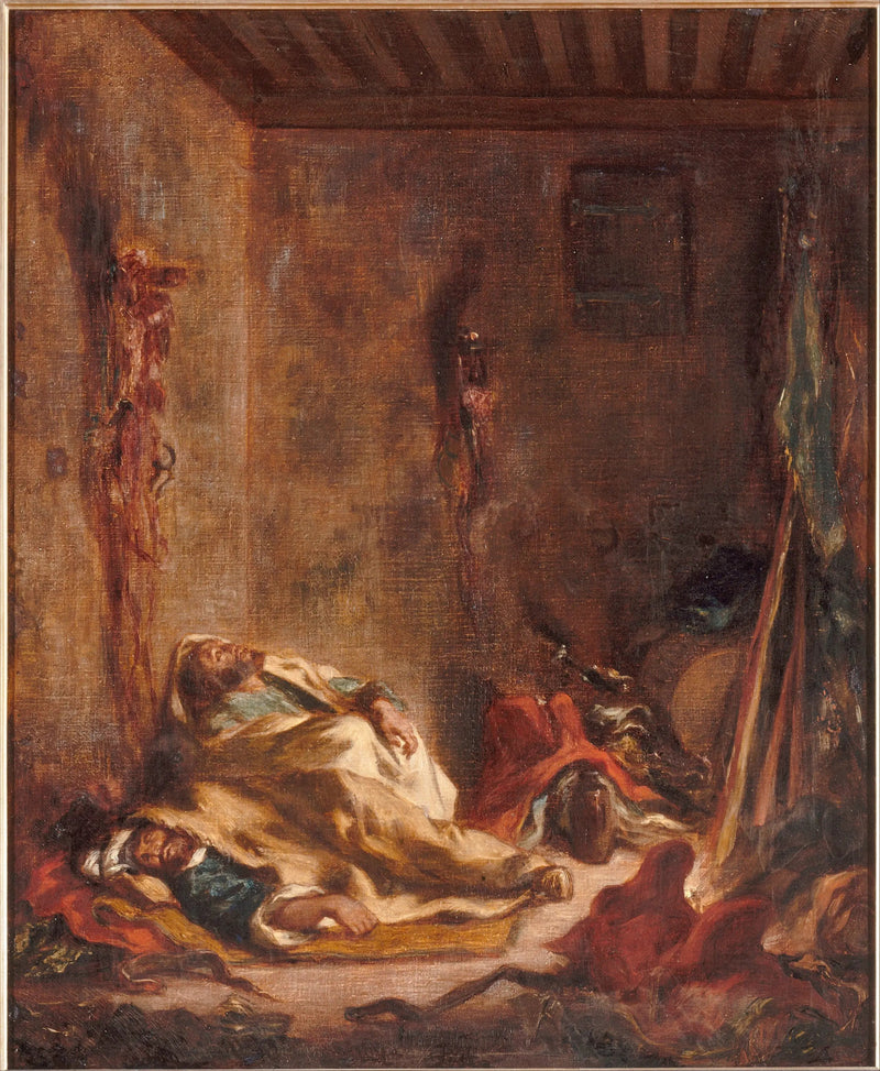 Marokkaanse wachtkamer - Eugène Delacroix