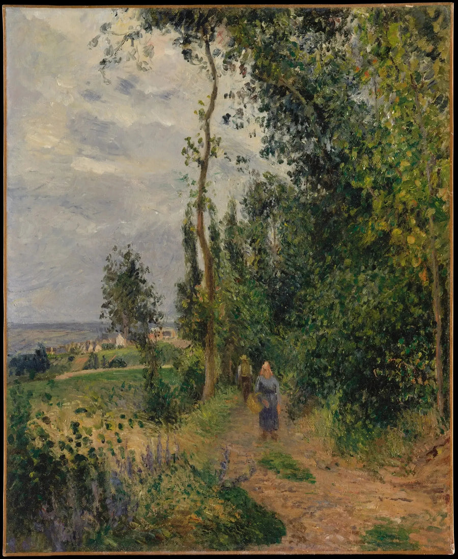 Kust van Groouettes, nabij Pontoise - Camille Pissarro
