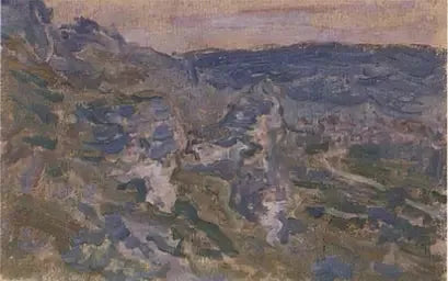 Les Coteaux bei Vétheuil W669 - Claude Monet