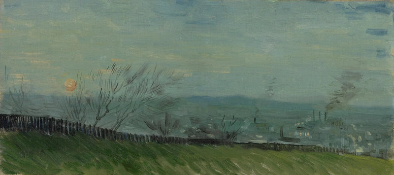 Zonsondergang in Montmartre - Vincent van Gogh