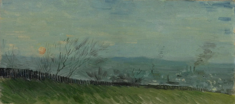 Zonsondergang in Montmartre - Vincent van Gogh