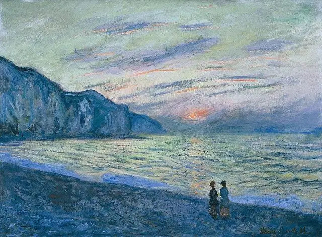 Zonsondergang in Pourville - Claude Monet