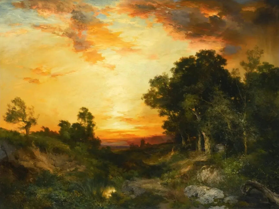 Zonsondergang, Amagansett - Thomas Moran

Source:
Coucher de soleil, Amagansett - Thomas Moran