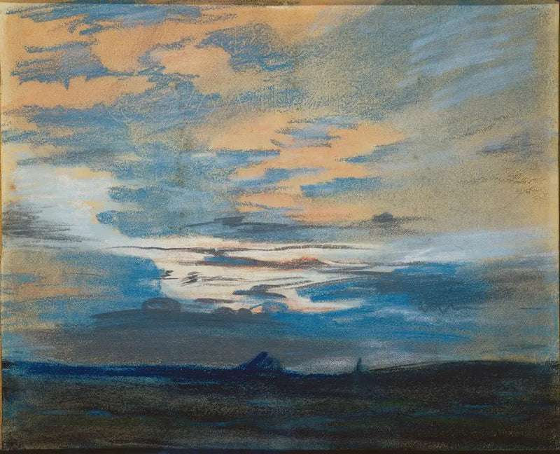 Zonsondergang - Eugène Delacroix