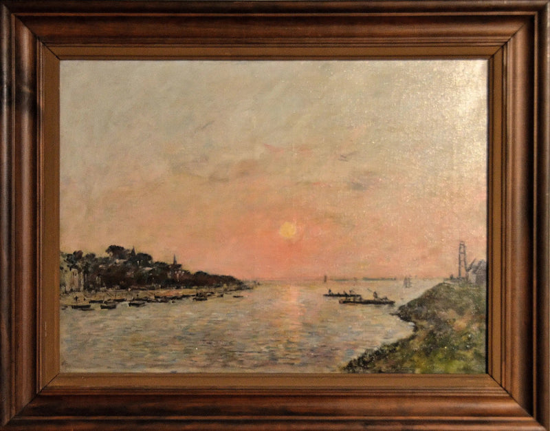 Zonsondergang, Saint-Valéry-sur-Somme - Eugène Boudin