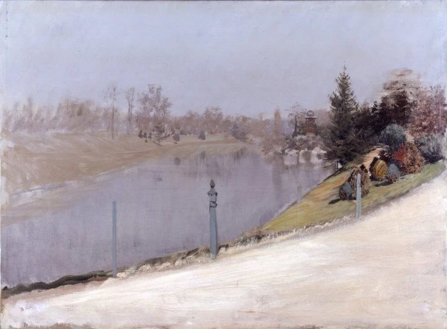 Zonsondergang over de Seine - Giuseppe De Nittis