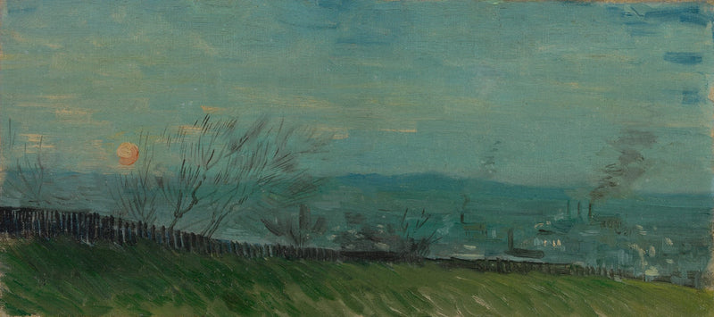 Zonsondergang in Montmartre - Vincent van Gogh