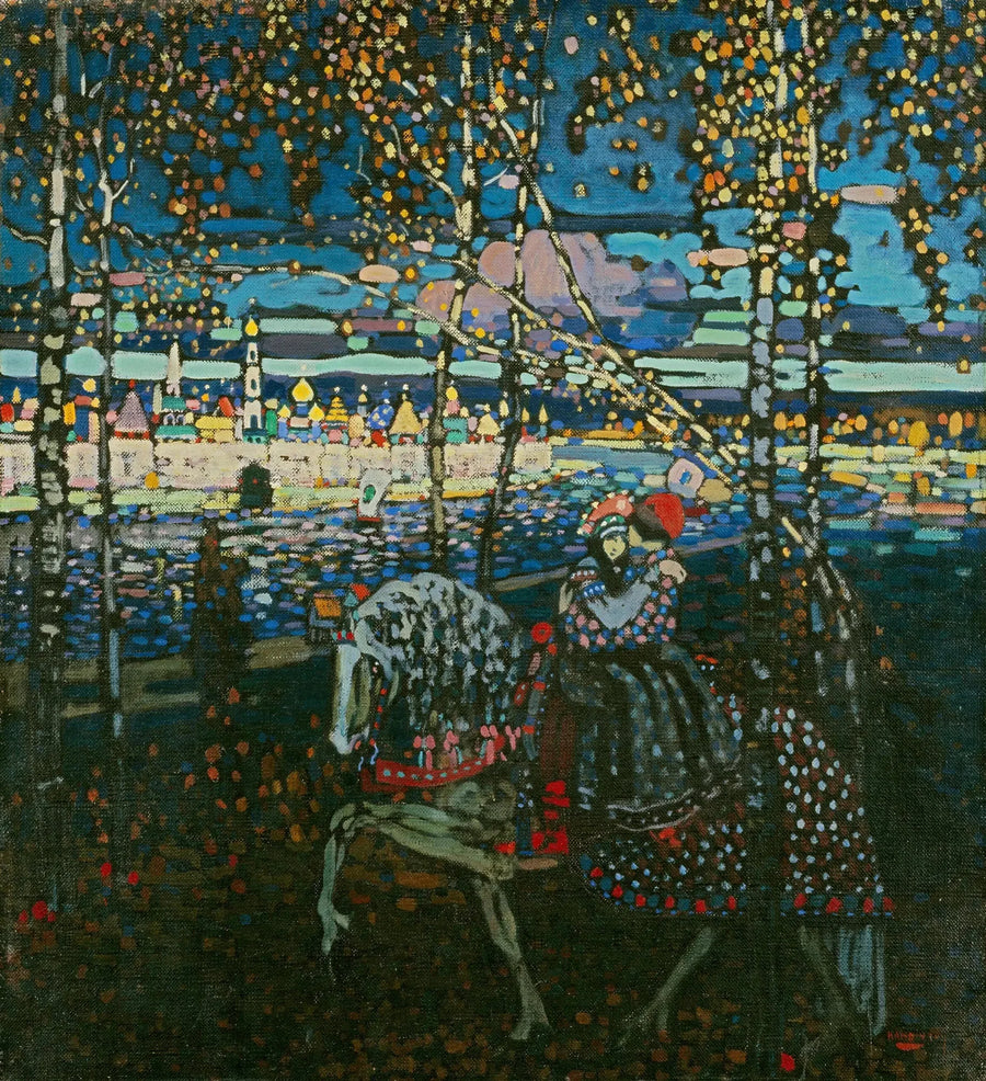 Paardrijdend paar - Vassily Kandinsky