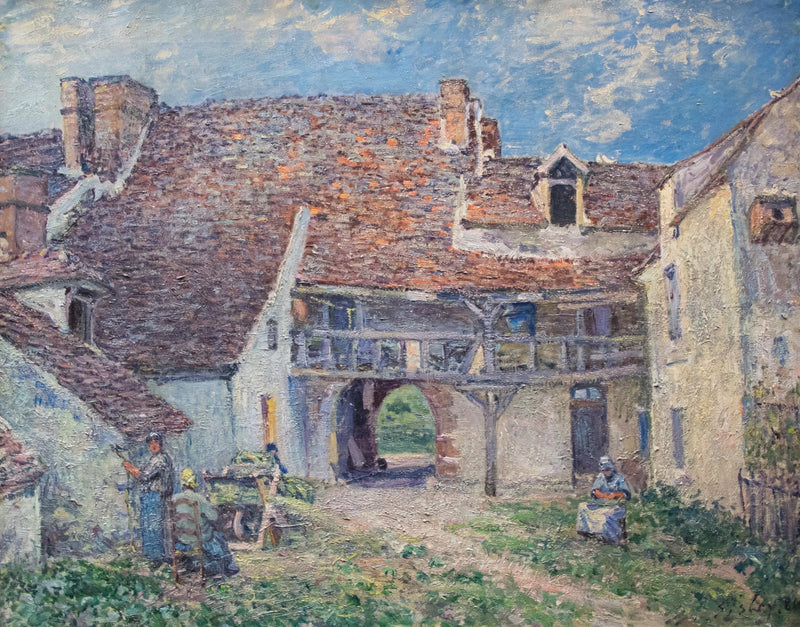 Boerderijhof in Saint-Mammès - Alfred Sisley