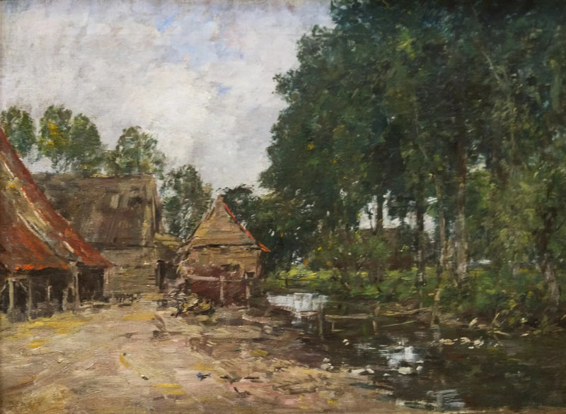 Boerderijhof - Eugène Boudin