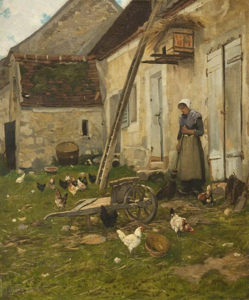 Boerderijplein - Jean-François Millet